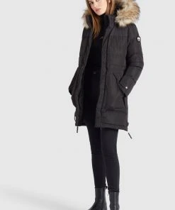 Khujo MELINDRA2 - Cappotto Invernale - Schwarz, Donna -Offerte khujo Negozio 01fd763614ac4a05a2f05d354a8a5584