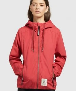 Khujo ROLAVA - Giacca Leggera - Rot, Donna
