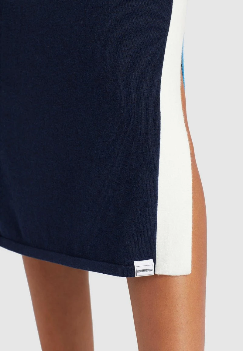 Khujo ROCK PRATA - Gonna A Tubino - Blue/white, Donna 8 Khujo ROCK PRATA - Gonna A Tubino - Blue/white, Donna - immagine 6