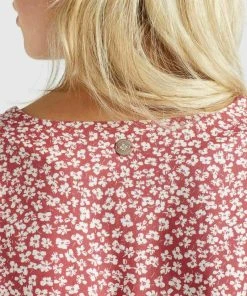 Khujo RINALDA - Camicetta - Rot Weiß Geblümt, Donna -Offerte khujo Negozio 05a9c846ff1f4aa79545abac96337e8b