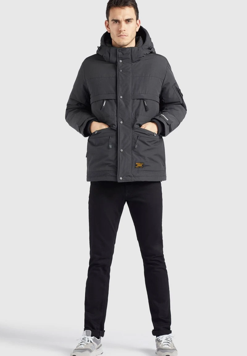 Khujo BOYNTON - Giacca Invernale - Dunkelgrau, Uomo 4 Khujo BOYNTON - Giacca Invernale - Dunkelgrau, Uomo - immagine 2