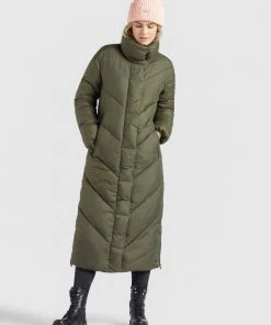 Khujo SYLVIA - Cappotto Invernale - Khaki, Donna