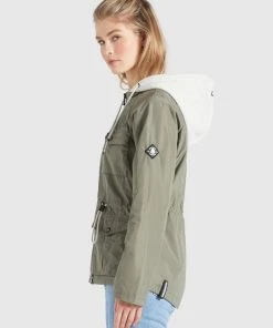 Khujo FAMKE - Giacca Da Mezza Stagione - Hellkhaki, Donna -Offerte khujo Negozio 091878b8728a4f74aad12a11d59c6985