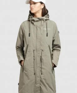 Khujo ADDA - Parka - Graugrün, Donna
