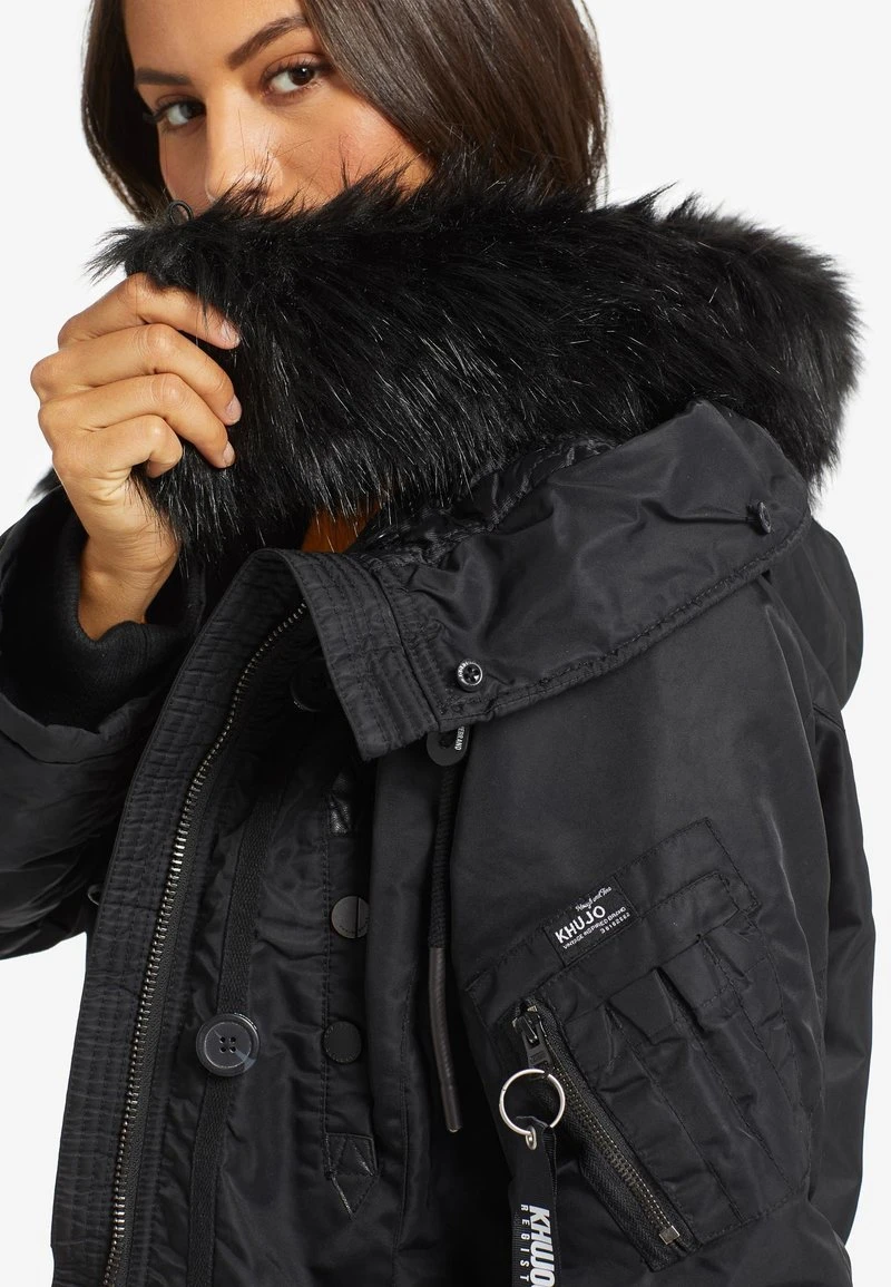 Khujo LORENE - Cappotto Invernale - Black, Donna 9 Khujo LORENE - Cappotto Invernale - Black, Donna - immagine 7