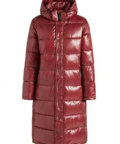 Khujo CORINNA - Cappotto Invernale - Weinrot Glänzend, Donna -Offerte khujo Negozio 09f85387b8f649a590782fc155024a9a