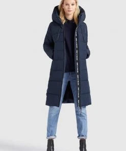 Khujo JILIAS - Cappotto Invernale - Dunkelblau, Donna -Offerte khujo Negozio 0a24b273941e4555a07717fc1fab7c9f