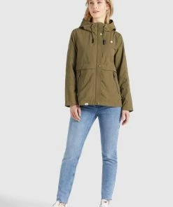 Khujo ZAHIRA2 - Giacca Da Mezza Stagione - Khaki, Donna