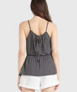 Khujo VALDA - Top - Schwarz-weiß Gestreift, Donna -Offerte khujo Negozio 0adc685864944bf490e190e78a7de718