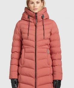 Khujo TUHANI MATT - Giacca Invernale - Blassrot, Donna