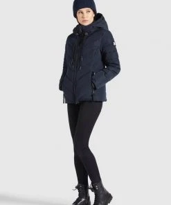 Khujo EIJA2 - Giacca Invernale - Dunkelblau, Donna -Offerte khujo Negozio 0c2a2b2f9ffb467db32ac58c0e3dab55