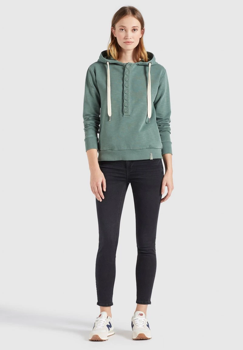 Khujo KEIKI - Felpa Con Cappuccio - Aqua Gewaschen, Donna 4 Khujo KEIKI - Felpa Con Cappuccio - Aqua Gewaschen, Donna - immagine 2