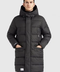 Khujo TAWAI - Cappotto Invernale - Dunkelgrau, Uomo