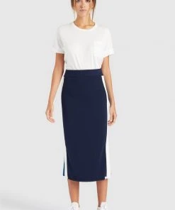 Khujo ROCK PRATA - Gonna A Tubino - Blue/white, Donna