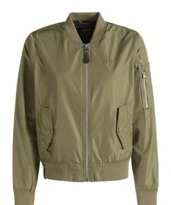 Khujo FENCY - Giubbotto Bomber - Khaki Pes, Donna -Offerte khujo Negozio 0dc4c2cafeb4458c945a537ce428b325