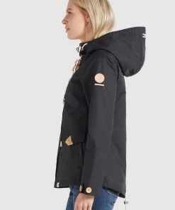 Khujo FARAI - Giacca Outdoor - Schwarz, Donna -Offerte khujo Negozio 0f57898ae7bf4f799a87593701f9686a