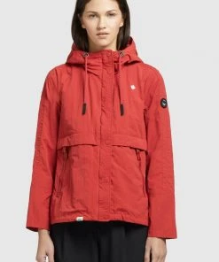 Khujo ZAHIRA3 - Giacca Leggera - Rot, Donna