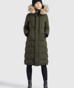 Khujo LISSANDRA - Cappotto Invernale - Dunkeloliv, Donna -Offerte khujo Negozio 0fbd3f84dd964f509dbbfd1ccf2dfb0e