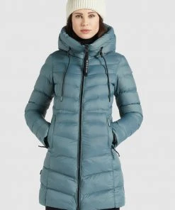 Khujo TUHANI SHINE - Cappotto Invernale - Blaugrau, Donna