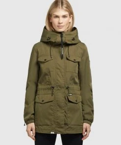 Khujo ELST - Parka - Dunkeloliv, Donna