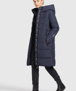 Khujo JILIAS - Cappotto Invernale - Dunkelblau, Donna -Offerte khujo Negozio 1108588f063645a99b7c61f2860fc606