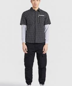 Khujo SKELTON - Camicia - Black, Uomo