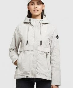 Khujo ZAHIRA3 - Giacca Leggera - Hellgrau, Donna