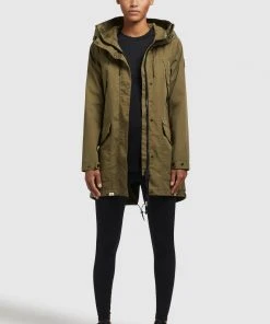 Khujo AIRA2 - Parka - Dunkeloliv, Donna