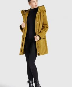 Khujo NOVA - Cappotto Invernale - Curry, Donna -Offerte khujo Negozio 12031b7b8d544152a505611a05576382