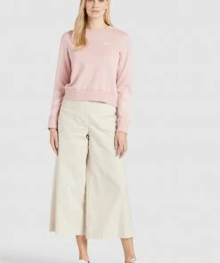 Khujo ANAKONI LEAVES EMBRO - Felpa - Rosa, Donna