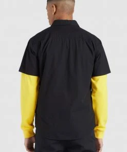 Khujo SKELTON - Camicia - Black, Uomo -Offerte khujo Negozio 131d4515bd21403291ea523b254f0770