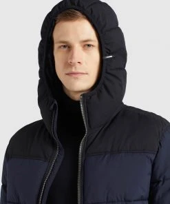 Khujo UDAY - Giacca Invernale - Dunkelblau, Uomo -Offerte khujo Negozio 14b6ce13460240ba80e921fae6fa8ad2
