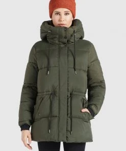 Khujo LEVIANI - Cappotto Invernale - Oliv, Donna