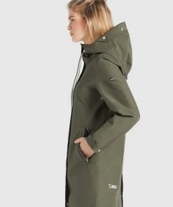 Khujo SOUS - Cappotto Corto - Oliv, Donna -Offerte khujo Negozio 15f48e5f962440cfa90892e43c30c3fc