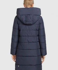 Khujo JILIAS - Cappotto Invernale - Dunkelblau, Donna -Offerte khujo Negozio 1861ebeee4e4494eb230398ec153895b