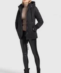 Khujo TWEETY PRIME5 PEACHED - Giacca Da Mezza Stagione - Schwarz, Donna -Offerte khujo Negozio 18824a4dbaec43d2a51fa6903cf1f1d9
