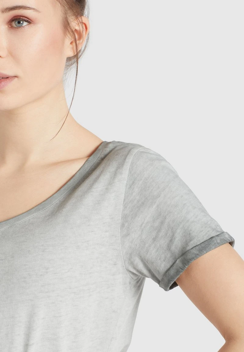 Khujo BARU - T-shirt Basic - Grau, Donna 6 Khujo BARU - T-shirt Basic - Grau, Donna - immagine 4
