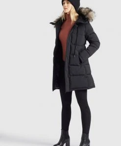 Khujo MANTEL JARVANA - Cappotto Invernale - Schwarz, Donna -Offerte khujo Negozio 191361ce4a4c466bb35872857420c16d