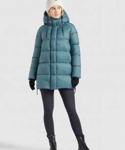 Khujo NIDALEE - Cappotto Invernale - Blaugrau, Donna