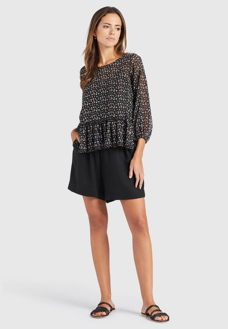 Khujo KLEMENTINA - Camicetta - Black/blue, Donna 4 Khujo KLEMENTINA - Camicetta - Black/blue, Donna - immagine 2