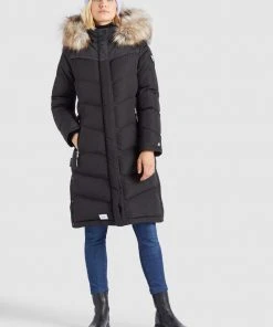 Khujo LUBECK LONG4 - Cappotto Invernale - Schwarz, Donna -Offerte khujo Negozio 1ae17bcabdc842c0963534172132c811