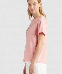 Khujo HELA - T-shirt Con Stampa - Rosa, Donna -Offerte khujo Negozio 1df0a99bf18449c289bdac7659baf93b