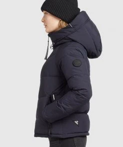 Khujo ISIDORA - Cappotto Invernale - Dunkelblau, Donna -Offerte khujo Negozio 1ee7da599f93487589cfd90641e3488d