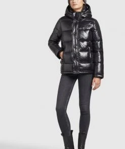 Khujo GERDA SHINY - Cappotto Invernale - Schwarz, Donna -Offerte khujo Negozio 1f1ba060a3b34e30aa80c70dc080d525