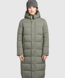 Khujo CORINNA MATT - Cappotto Corto - Graugrün, Donna