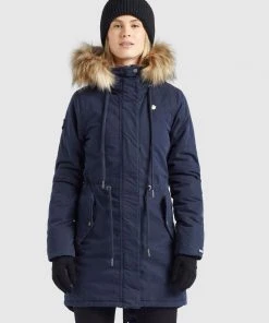 Khujo CODISH - Cappotto Invernale - Dunkelblau, Donna