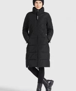 Khujo NETTE - Cappotto Invernale - Schwarz, Donna -Offerte khujo Negozio 2086f7edf8694bfb822e397a4fb4afe9