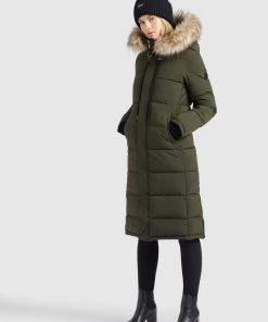 Khujo LISSANDRA - Cappotto Invernale - Dunkeloliv, Donna -Offerte khujo Negozio 209e8164f43149da8293fbe6c97accc5