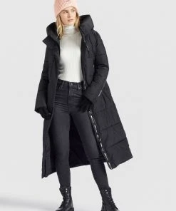 Khujo MANTEL SOULANI - Cappotto Invernale - Schwarz, Donna -Offerte khujo Negozio 20e86bc694bb40198bd743f79329c827