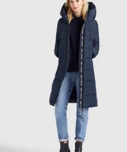 Khujo JILIAS - Cappotto Invernale - Dunkelblau, Donna -Offerte khujo Negozio 2301095dc124481787c7965fb4483d5f